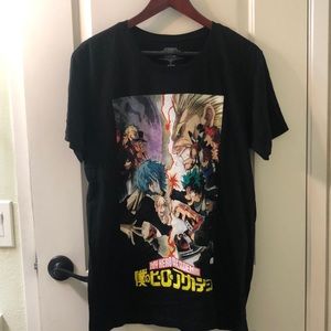🌟3/$12 deal for this item!!🌟🌟 
MY HERO ACADEMIA Men’s  Black Tee, Sz L